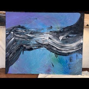 Galaxy yin Yang handmade abstract painting